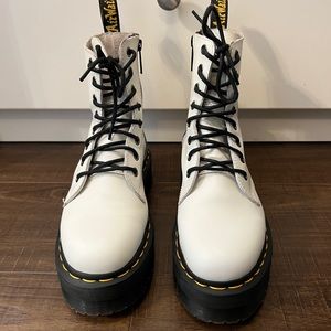 White platform dr. martens. Size 6
